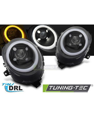 Fari Anteriori Luci Diurne DRL Nero per Mini Cooper F55/F56/F57 2014-2017 (Cod. TT-LPMC24)