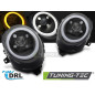 Fari Anteriori Luci Diurne DRL Nero per Mini Cooper F55/F56/F57 2014-2017 (Cod. TT-LPMC24)