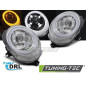 Fari Anteriori Luci Diurne DRL Cromato per Mini Cooper F55/F56/F57 2014-2017 (Cod. TT-LPMC23)