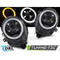 Fari Anteriori Luci Diurne DRL Nero Lucido Nero per Mini Cooper F55/F56/F57 2014-2017 (Cod. TT-LPMC2