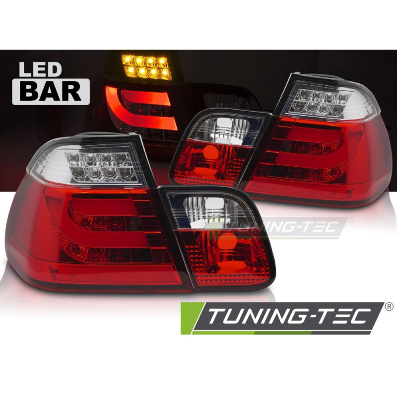 Fanali Posteriori LED Rosso/bianco per BMW E46 1998-2001 (Cod. TT-LDBMN9)