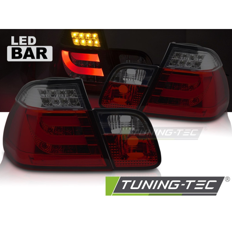 Fanali Posteriori LED Rosso Fumé per BMW E46 1998-2001 (Cod. TT-LDBMO0)