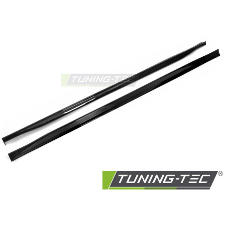 Minigonne Laterali Nero Lucido Nero per Volkswagen Golf 8 2019-2024 (Cod. TT-PGVW11)
