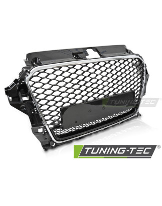 Griglia Frontale Nero Lucido Cromato Nero per Audi A3 8V 2012-2016 (Cod. TT-GRAUD7)