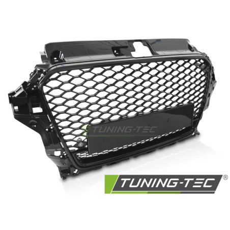 Griglia Frontale Nero Lucido Nero per Audi A3 8V 2012-2016 (Cod. TT-GRAUD8)