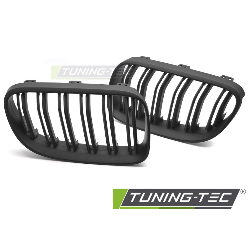 Griglia Frontale Nero Opaco Doppia Barra Nero per BMW E92/E93 Lci 2010-2013 (Cod. TT-GRBMI7)
