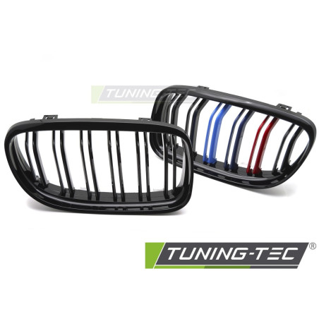 Griglia Frontale Nero Lucido Doppia Barra Nero per BMW E90/E91 Lci 2009-2011 (Cod. TT-GRBMI0)