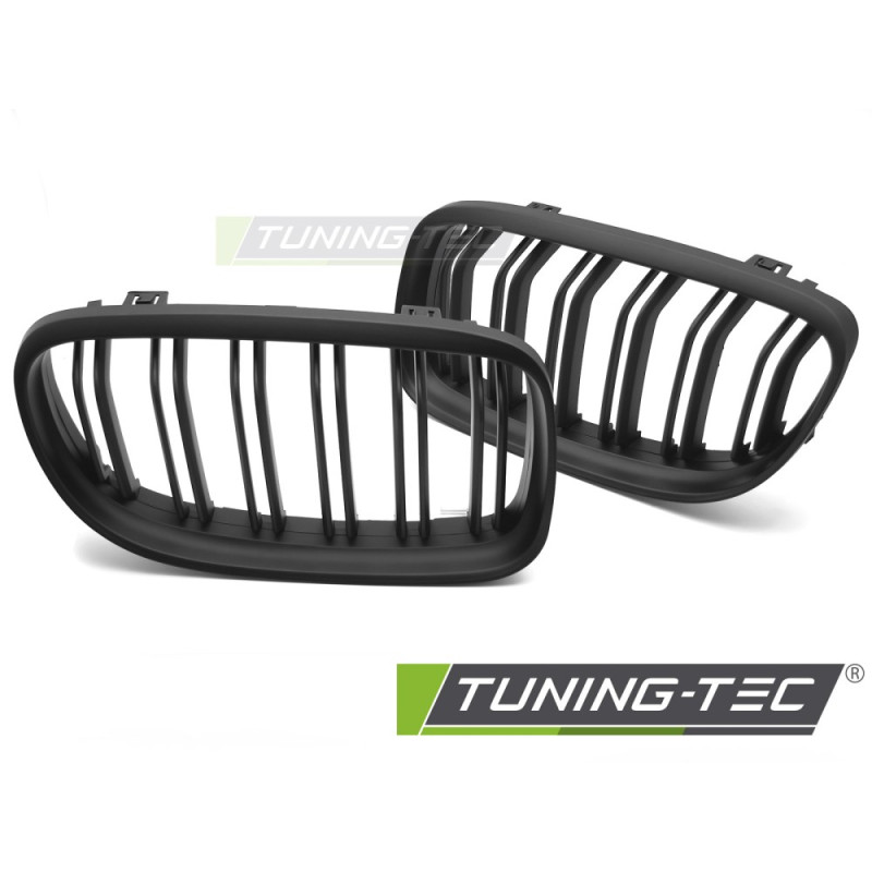 Griglia Frontale Nero Opaco Doppia Barra Nero per BMW E90/E91 Lci 2009-2011 (Cod. TT-GRBMH9)