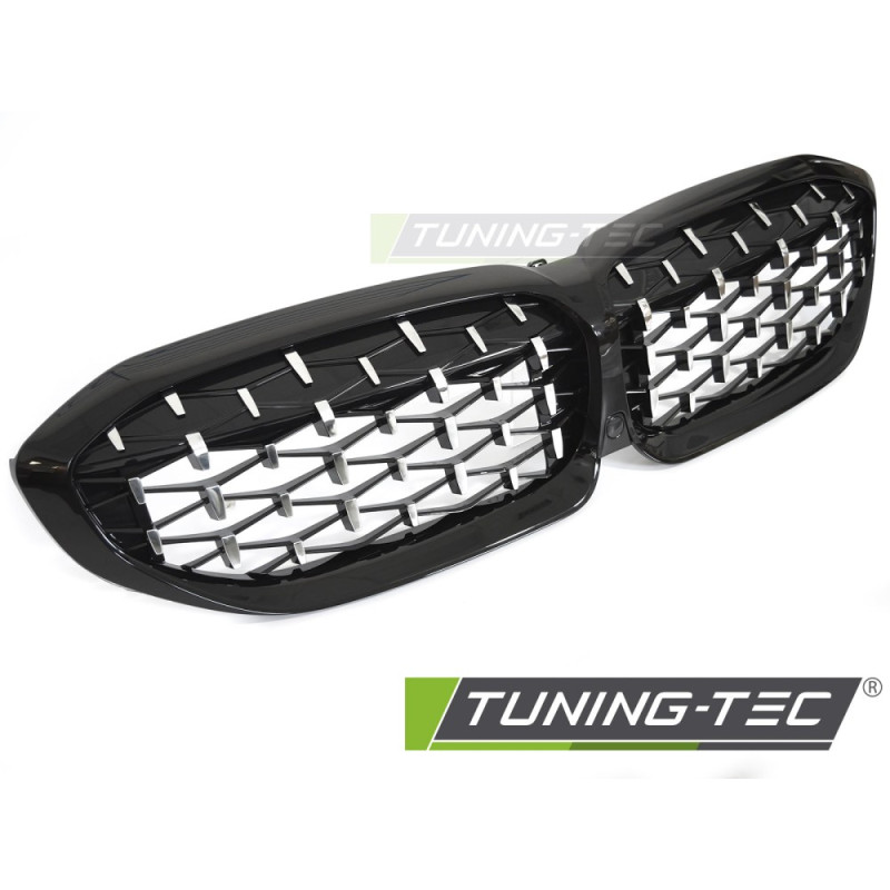 Griglia Frontale Cromato Nero per BMW G20/G21 2019-2022 (Cod. TT-GRBMK0)