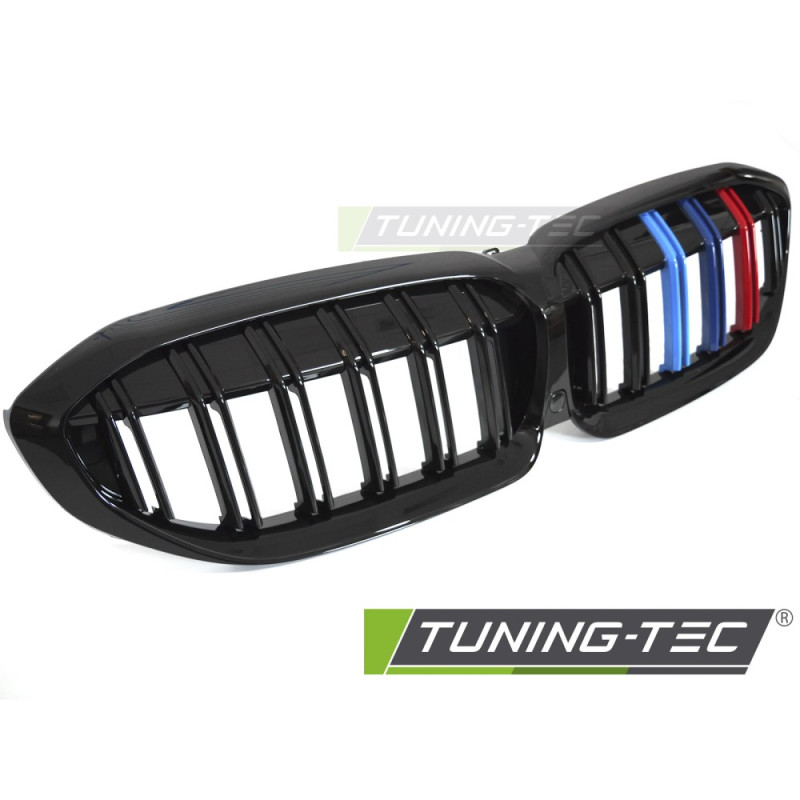 Griglia Frontale Nero Lucido Doppia Barra Nero per BMW G20/G21 2019-2022 (Cod. TT-GRBMJ6)