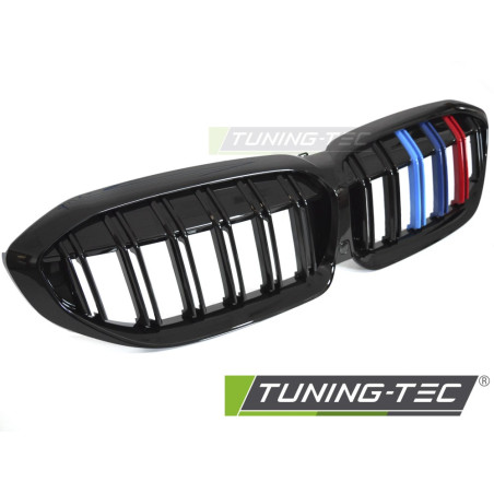 Griglia Frontale Nero Lucido Doppia Barra Nero per BMW G20/G21 2019-2022 (Cod. TT-GRBMJ6)
