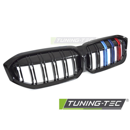 Griglia Frontale Nero Lucido Doppia Barra Nero per BMW G20/G21 Lci 2022-2026 (Cod. TT-GRBMK5)
