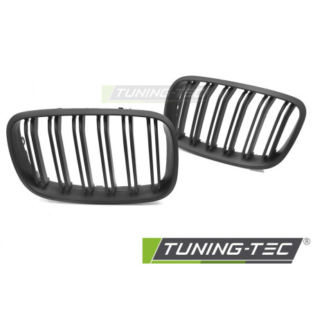 Griglia Frontale Nero Opaco Doppia Barra Nero per BMW X5 E70 /x6 E71 08-14 2007-2013 (Cod. TT-GRBMO4