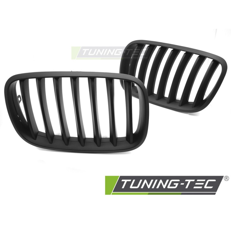 Griglia Frontale Nero Opaco Nero per BMW X5 E70 /x6 E71 08-14 2007-2013 (Cod. TT-GRBMO7)