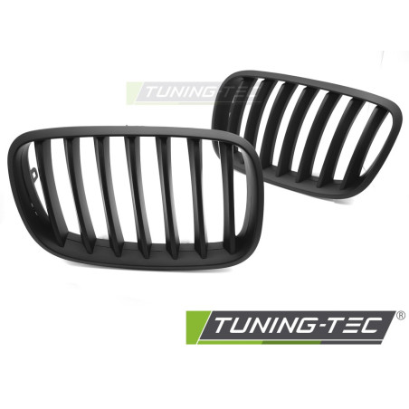 Griglia Frontale Nero Opaco Nero per BMW X5 E70 /x6 E71 08-14 2007-2013 (Cod. TT-GRBMO7)
