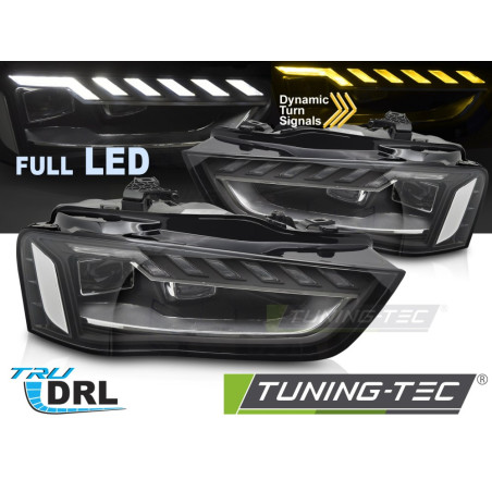 Fari Anteriori Luci Diurne DRL LED per Audi A4 B8 2012-2015 (Cod. TT-LPAUH4)