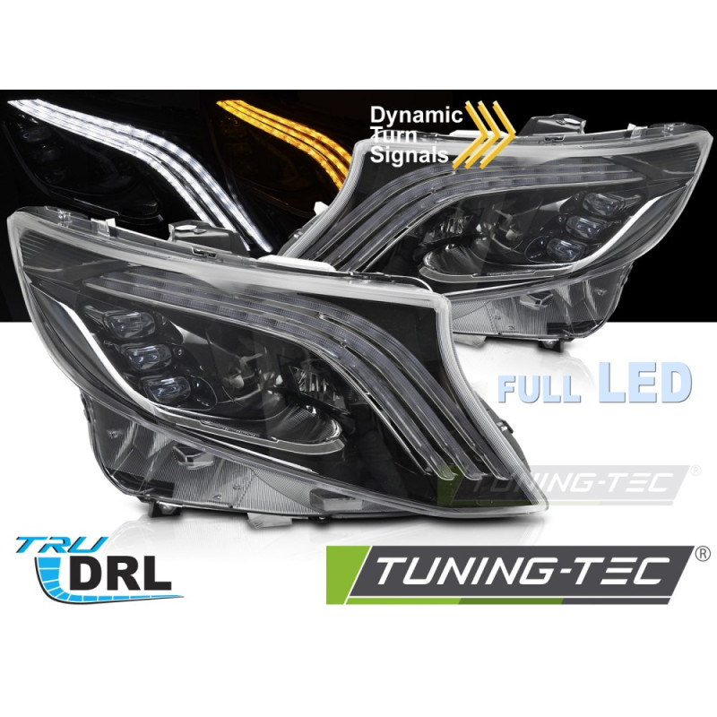 Fari Anteriori Luci Diurne DRL LED per Mercedes-Benz V-class/vito W447 2014-2023 (Cod. TT-LPMEF8)