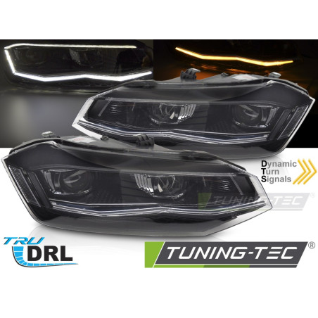 Fari Anteriori Luci Diurne DRL LED per Volkswagen Polo Vi 2G 2017-2021 (Cod. TT-LPVX18)