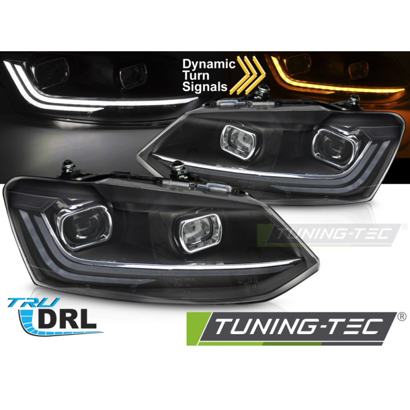 Fari Anteriori Luci Diurne DRL LED per Volkswagen Polo V 6R 2009-2017 (Cod. TT-LPVX16)
