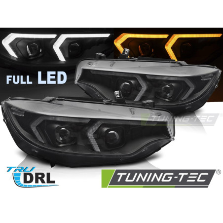 Fari Anteriori Luci Diurne DRL LED Nero per BMW F32/F33 2013-2017 (Cod. TT-LPBMS8)