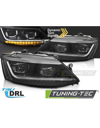 Fari Anteriori Luci Diurne DRL LED per Volkswagen Jetta Vi 2011-2018 (Cod. TT-LPVX02)