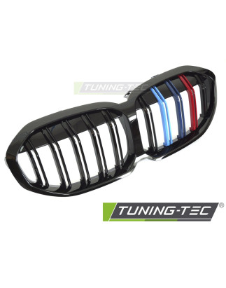 Griglia Frontale Nero Lucido Doppia Barra Nero per BMW F40 2019-2024 (Cod. TT-GRBMP2)