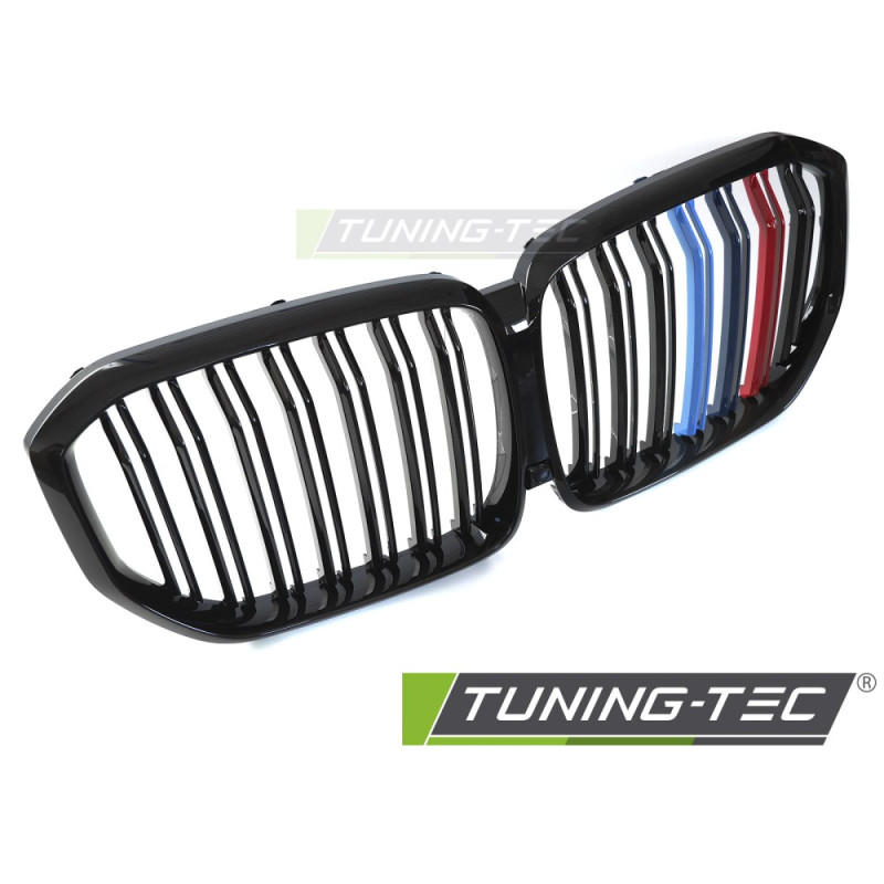 Griglia Frontale Nero Lucido Doppia Barra Nero per BMW X5 G05 2019-2022 (Cod. TT-GRBMX8)