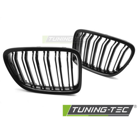 Griglia Frontale Nero Lucido Doppia Barra Nero per BMW X1 E84 2009-2014 (Cod. TT-GRBMU0)