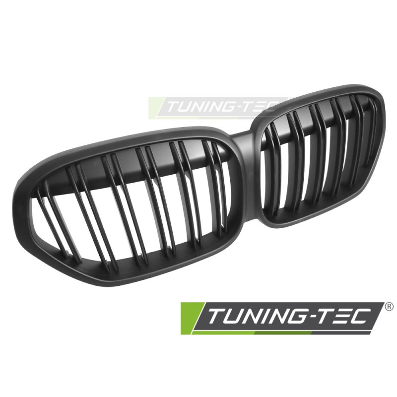 Griglia Frontale Nero Opaco Doppia Barra Nero per BMW X1 F48 Lci 2020-2022 (Cod. TT-GRBMU7)
