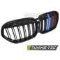 Griglia Frontale Nero Lucido Doppia Barra Nero per BMW X1 F48 Lci 2020-2022 (Cod. TT-GRBMU8)