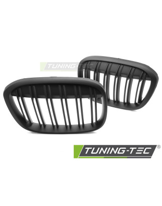 Griglia Frontale Nero Opaco Doppia Barra Nero per BMW X1 F48 2015-2020 (Cod. TT-GRBMU4)