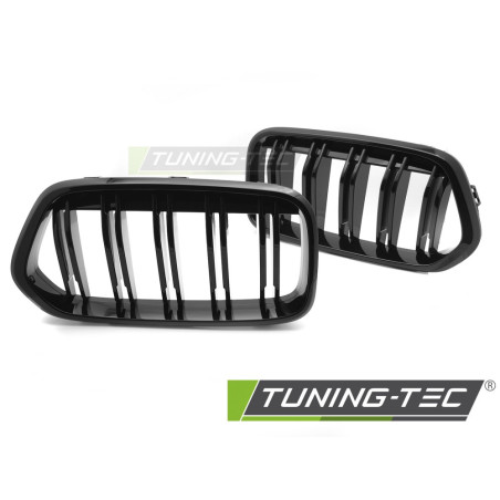 Griglia Frontale Nero Lucido Doppia Barra Nero per BMW X2 F39 2018-2023 (Cod. TT-GRBMV2)