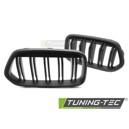 Griglia Frontale Nero Opaco Doppia Barra Nero per BMW X2 F39 2018-2023 (Cod. TT-GRBMV3)