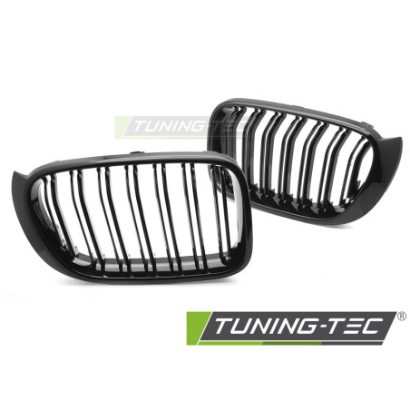 Griglia Frontale Nero Lucido Doppia Barra Nero per BMW X3 F25 Lci /x4 F26 14-18 2014-2017 (Cod. TT-G