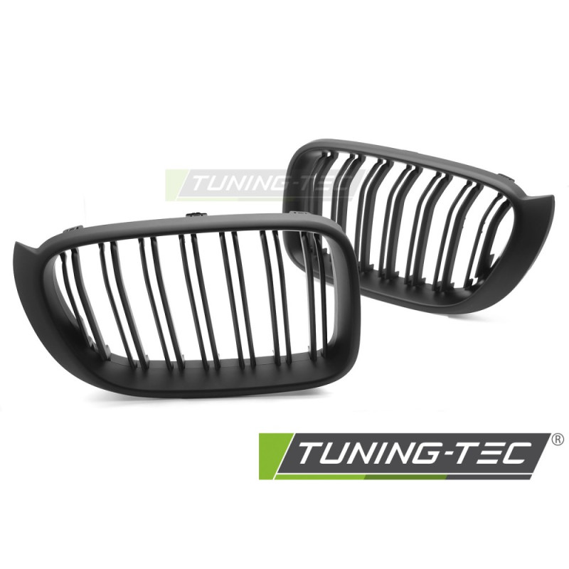 Griglia Frontale Nero Opaco Doppia Barra Nero per BMW X3 F25 Lci /x4 F26 14-18 2014-2017 (Cod. TT-GR