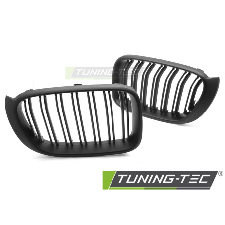 Griglia Frontale Nero Opaco Doppia Barra Nero per BMW X3 F25 Lci /x4 F26 14-18 2014-2017 (Cod. TT-GR