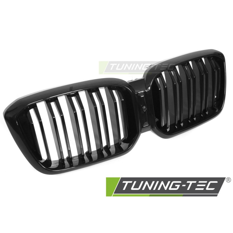 Griglia Frontale Nero Lucido Doppia Barra Nero per BMW X3 G01 Lci/x4 G02 Lci 2021-2025 (Cod. TT-GRBM