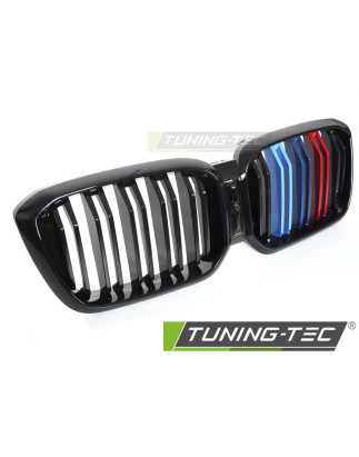 Griglia Frontale Nero Lucido Doppia Barra Nero per BMW X3 G01 Lci/x4 G02 Lci 2021-2025 (Cod. TT-GRBM