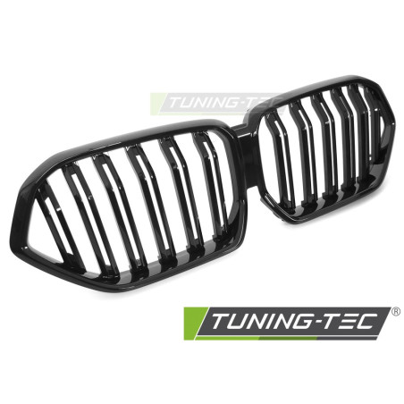 Griglia Frontale Nero Lucido Doppia Barra Nero per BMW X6 G06 2019-2023 (Cod. TT-GRBMY7)