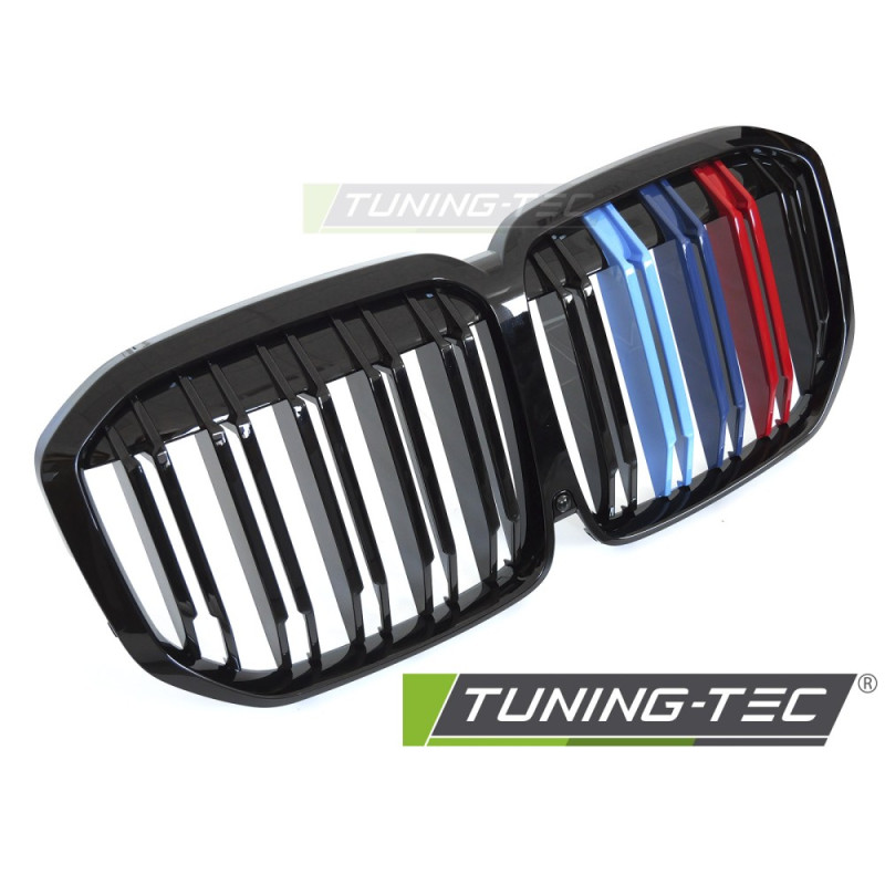 Griglia Frontale Nero Lucido Doppia Barra Nero per BMW X7 G07 2018-2022 (Cod. TT-GRBMZ5)