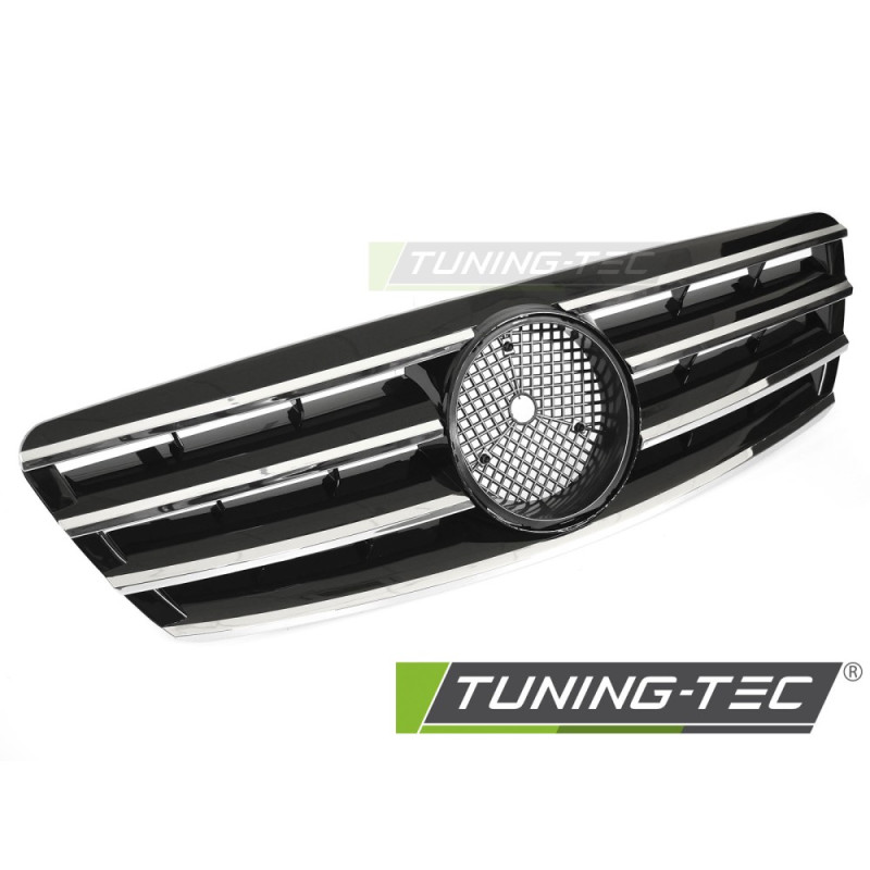 Griglia Frontale Cromato Nero per Mercedes-Benz W203/S203 2000-2007 (Cod. TT-GRME63)