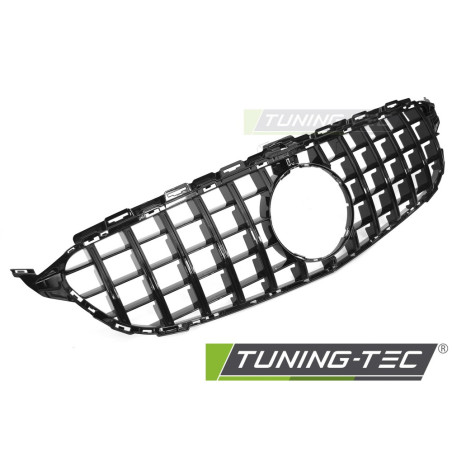 Griglia Frontale Nero Lucido Nero per Mercedes-Benz W205 /s205 14-21/C205 15-23/A205 16-23 2014-2021