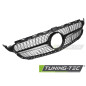 Griglia Frontale Cromato Nero per Mercedes-Benz W205 /s205 14-18/C205 15-18/A205 16-18 2014-2018 (Co