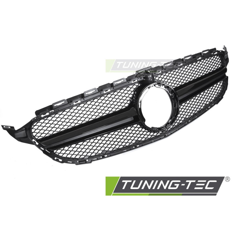 Griglia Frontale Nero Lucido Nero per Mercedes-Benz W205 /s205 18-21/C205 18-23/A205 18-23 2018-2021