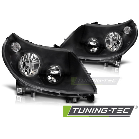 Fari Anteriori Luci Diurne DRL Nero per Fiat Ducato/peugeot Boxer/citroen Jumper 2010-2014 (Cod. TT-