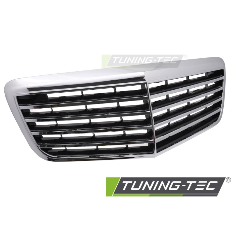 Griglia Frontale Cromato Nero per Mercedes-Benz W211/S211 2006-2009 (Cod. TT-GRME85)