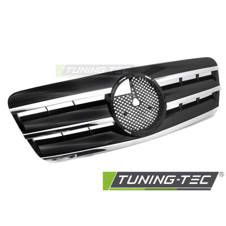 Griglia Frontale Cromato Nero per Mercedes-Benz Clk W208 1996-2002 (Cod. TT-GRMEA2)