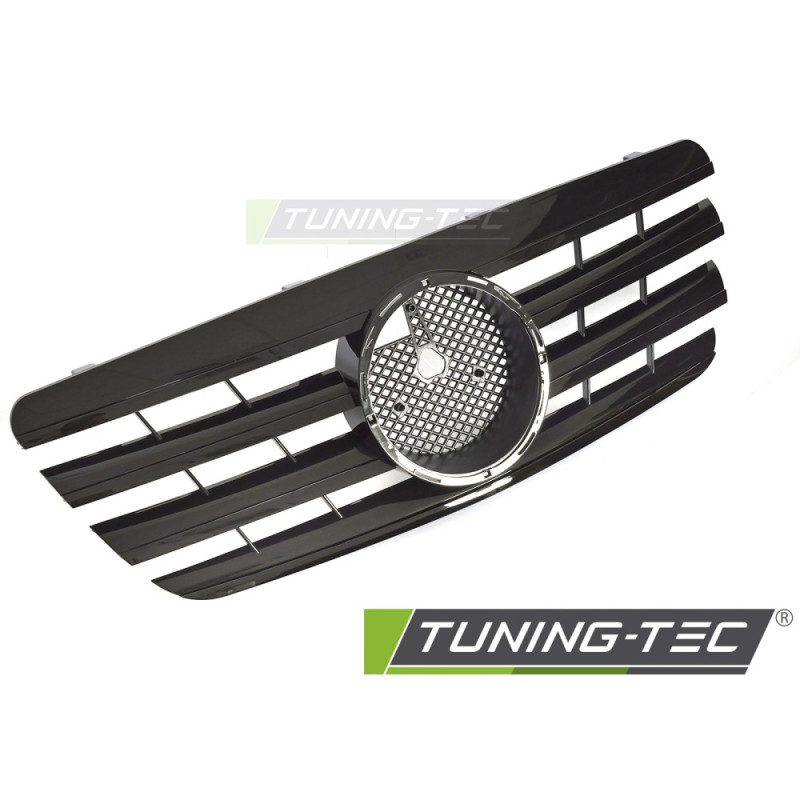 Griglia Frontale Nero Lucido Nero per Mercedes-Benz W210 /s210 99-03 1999-2002 (Cod. TT-GRMED4)