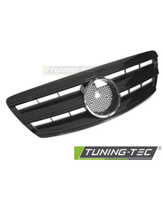 Griglia Frontale Nero Lucido Nero per Mercedes-Benz W220 2002-2005 (Cod. TT-GRMEF4)