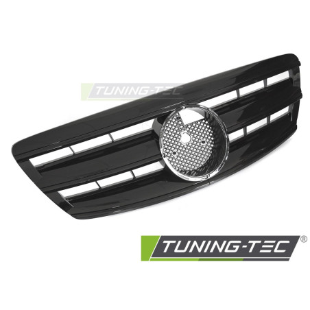 Griglia Frontale Nero Lucido Nero per Mercedes-Benz W220 2002-2005 (Cod. TT-GRMEF4)
